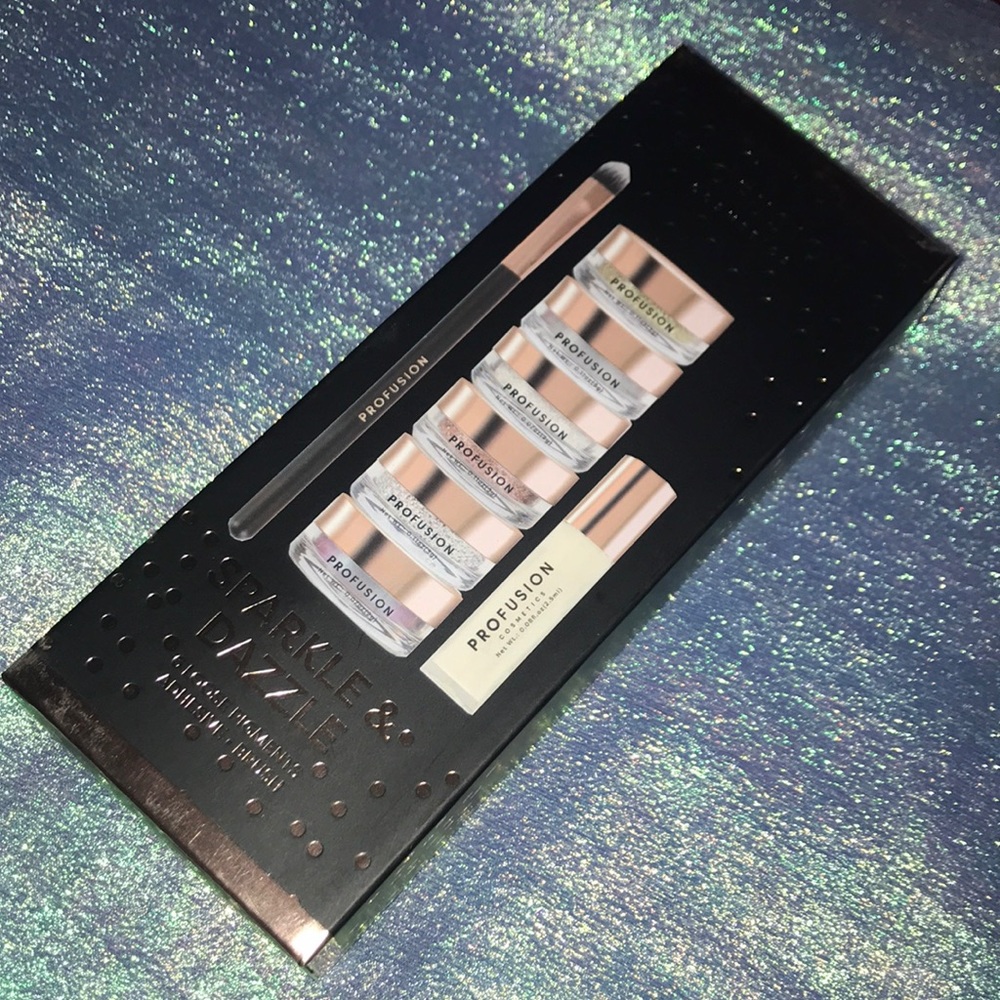 3/$25 Profusion Cosmetics Sparkle & Dazzle Glitter Pigments Makeup Set